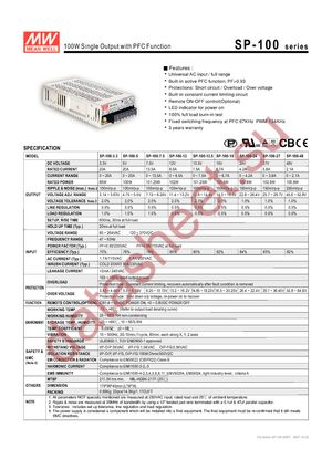 SP-100-12 datasheet  